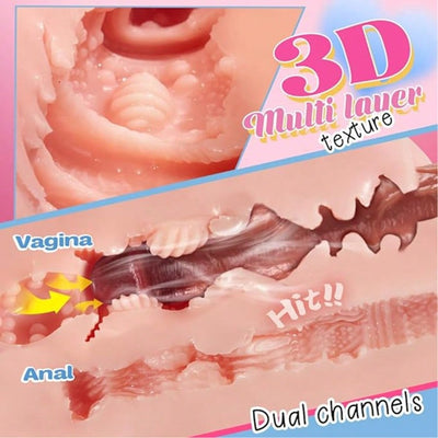 TPE Ass Torso Pocket Pussy Realistic Female Anal Butt Stroker with Tight Vaginal Anal Hip Male Masturbator Adult Sex Toys for Men