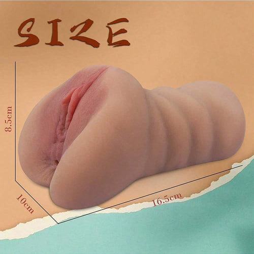6.5 Inch Male Masturbator Realistic Pocket Pussy Masturbating TPE Stroker 2IN1 Anus Vaginal  Valentines Gift Sex Toys for Men Masturbation on Valentine's Day