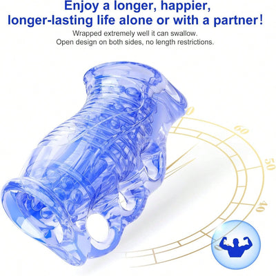 Male Masturbator Adult Toy, Pocket Pussy Stroker for Men, Oral Handjob Glans Training Tool, Penis Massager, Open-Ended Sleeve, Anal Doll Ass for Enhanced Masturbation Experience