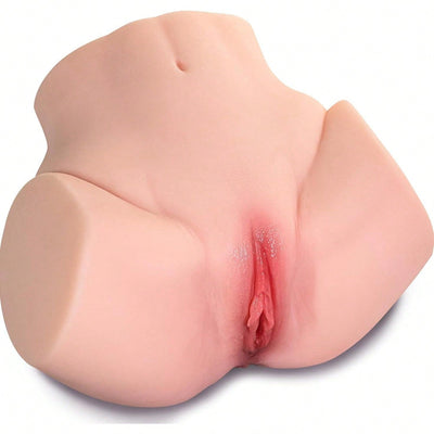 2.87LB Pussy Ass Masturbator with Plump Butt, Portable Pocket Pussy Male Masturbator with 2 Holes for Men Masturbation, Adult Toys Sex Doll with Vagina Anal Male Sex Toy for Man Orgasm