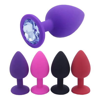 3ขนาดก้น Anal Plug เพศ Anal ของเล่นสำหรับเกย์ซิลิโคนเร้าอารมณ์นวดเครื่องกระตุ้น Dildo Vibrator ทางเพศของเล่นผู้ใหญ่สำหรับหญิง