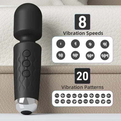20 Speeds AV Vibrator Powerful Handheld Wand Massager Anal Dildo G Spot Clit Stimulator Female Masturbation Sex Toys  for Women