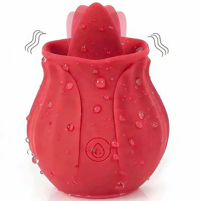 Powerful Licking Vibrator or Women Rose G Spot Clitoris Stimulator Powerful Oral Vagin Massager Masturbation Sex Toys Adult 18+