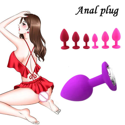 ก้น Anal Plug เพศของเล่นสำหรับผู้หญิงผู้ชายนุ่มซิลิโคน Unisex Intimate สินค้าเกย์ผลิตภัณฑ์ Anal Trainer เร้าอารมณ์อุปกรณ์เสริมสำหรับผู้ใหญ่