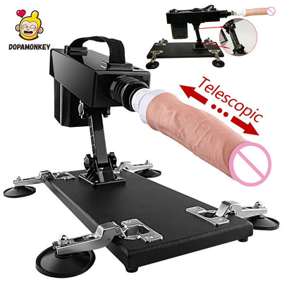 Automatic Powerful Sex Machine for Women Suction Cup Automatic Masturbation Adjustable Stretching Love Machines Vibrator Female