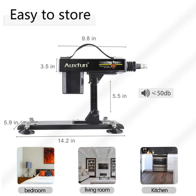 Auxfun Affordable Basic Sex Machine with Black Big Dildo, Automatic Speed-Adjustable Thrusting Sex Gun