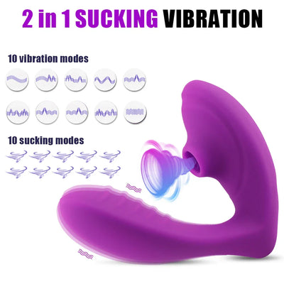 Clit Sucking Vagina Sucke Vibrator for Women Fast Orgasm Vagina G Spot Clitoris Sucker Vacuum Stimulation Sex Toys for Adults