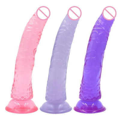 ยืดหยุ่น Dildo ดูดถ้วย Anal สมจริงอวัยวะเพศชายสินค้าเร้าอารมณ์เพศของเล่นสำหรับผู้หญิงผู้ใหญ่18หญิง Masturbator G-Spot การสำเร็จความใคร่ Shop