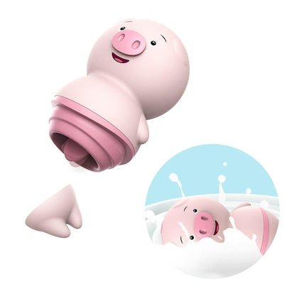 Female Masturbator Clitoris Stimulator Cute Pig Tongue Lick Vibrators Sex Toys for Adult