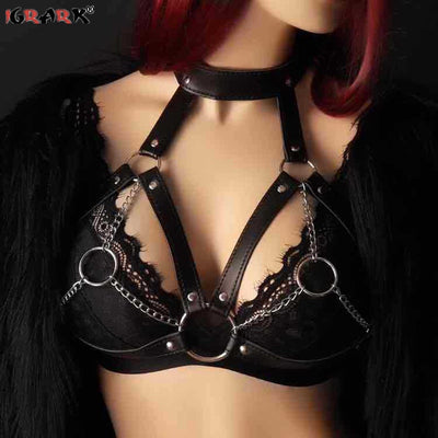 Fetish BDSM Bondage Sexy Lingerie Underwear Collar Body Harness Sex Toys Dresses for Women Couples Adults Belt Chain Slave 18+