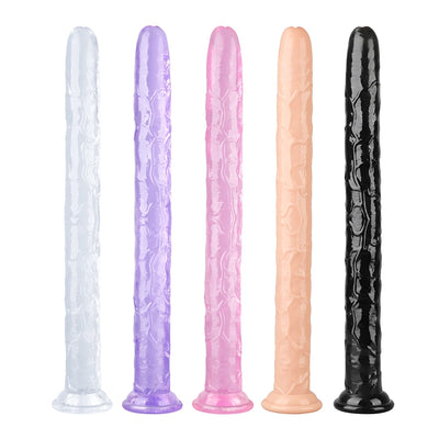 Super Long Realistic Penis Strap on Dildos with Suction Cup Soft Jelly Cock Penis for Lesbian G Spot Clitoris Stimulator Sex Toy