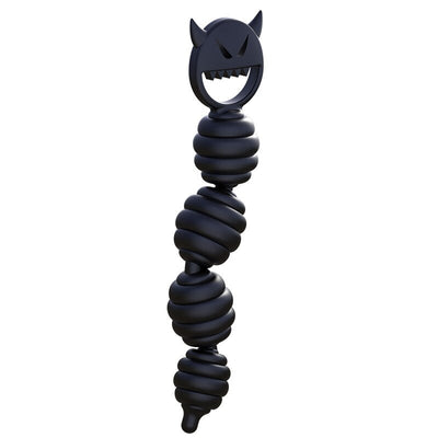 Leten Anal Beads Devil Butt Plug Soft Silicone Prostate Massager Anal Vagina Toys for Men Woman Adult Products