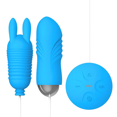 Leten Wire Control Dual Egg Vibrators Sex Toys for Women,Electromagnetic Pulse Thrusting Egg G-spot Massage USB Rechargeable