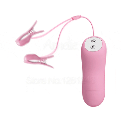 New Electric Shock Nipple Vibrator Vibrating Nipple Clamps Breast Massage Labia Clitoris Pussy Clip Vibrators Sex Toys for Women