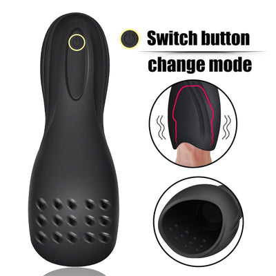 Realistic Reusable Silicone Dildo Sex Toys for Men Massage Penis Glans Delayed Ejaculation Vibrator Masturbation Sex Products