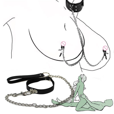 Restraint Handcuffs Neck Sex Collar Leash Bedroom Flirting BDSM Slave Sex Toys for Women Couples Games No Anal Plug Sexy Toys