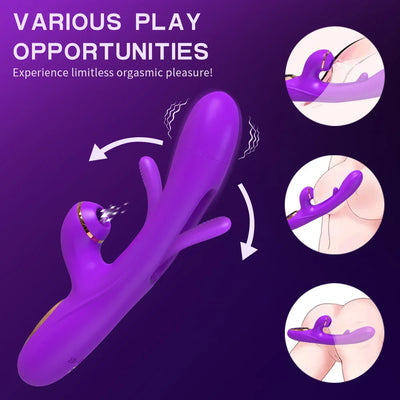 Tapping Flapping Clitoral Sucking Vibrator for Women G-spot Clitoris Clit Sucker Stimulator Female Sex Toy for Women Adults