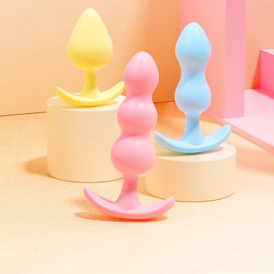 3PCS Butt Plug Masturbation Anals Plug Vaginal Plug for Different Size Erotic Anus Plug Adult Sex Toys Woman Men Anal Dilator 18