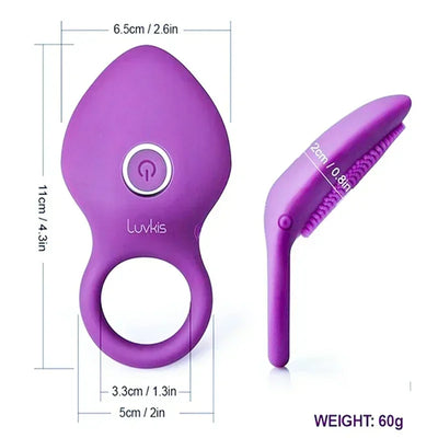แหวนอวัยวะเพศชายแหวน Cock Vibrator Clitoris Stimulator G Spot DELAY Ejaculation เลียช่องคลอด Semen ล็อคแหวนของเล่นสําหรับคู่ 18 +