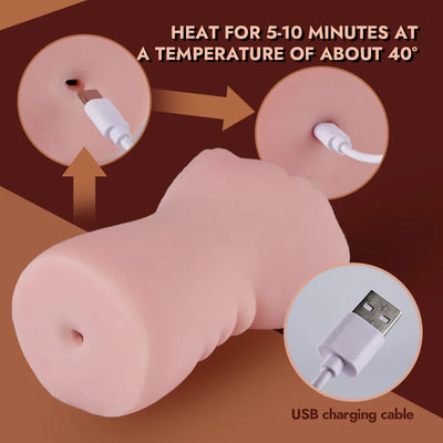 Artificial Vagina Pocket Pussy Automatic Heating Male Masturbation Cup Realistic Pussy Penis Stimulate Adult Sex Toys for Men