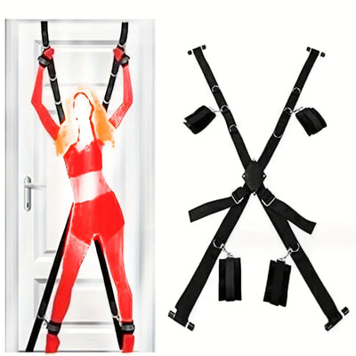 Polyamide BDSM Restraint Unisex 1 Set Bondage and Ankle Solid Color Non-Electric, Easy-Care Adult Bondage Toy for Couples