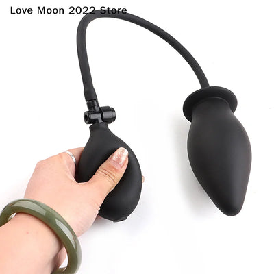 ปลั๊กก้นเป่าลมสำหรับคู่รัก ลูกปัดเหล็กนวดต่อมลูกหมาก ขยายช่องคลอด ของเล่นทางเพศสำหรับผู้ชาย สำหรับ BDSM และการเล่นทางทวารหนัก