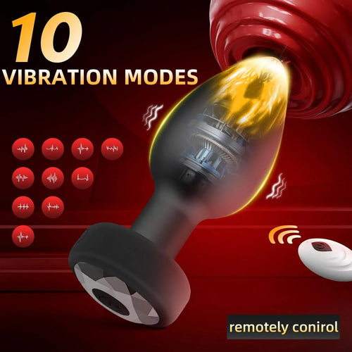 รีโมทคอนโทรล เครื่องสั่นแบบเสียบก้น ปลั๊กเสียบก้น นวดต่อมลูกหมากสำหรับผู้ชาย เครื่องช่วยสำเร็จความใคร่สำหรับผู้หญิง ของเล่นทางเพศสำหรับผู้ใหญ่ สำหรับผู้หญิง ผู้ชาย และเกย์