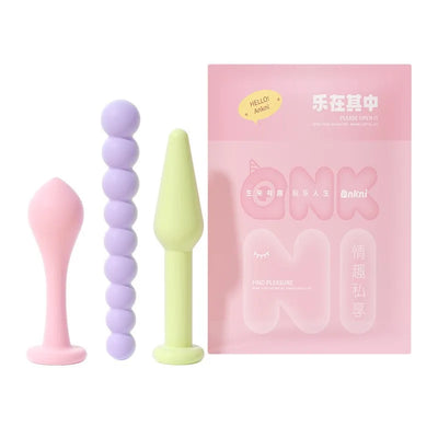 3PCS Butt Plug Masturbation Anals Plug Vaginal Plug for Different Size Erotic Anus Plug Adult Sex Toys Woman Men Anal Dilator 18