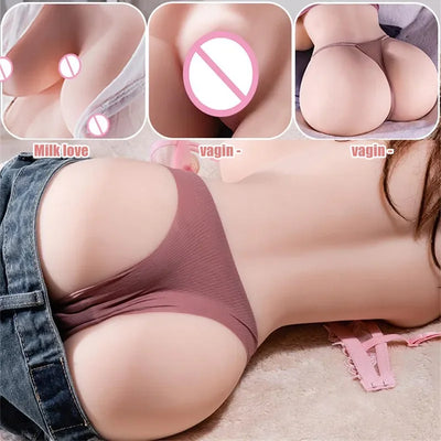 Half Sex Doll Male Masturbators Realistic Female Torso Doll with Pocket Pussy Big Boobs &vaginal Anal for Men Adult Sex Toy