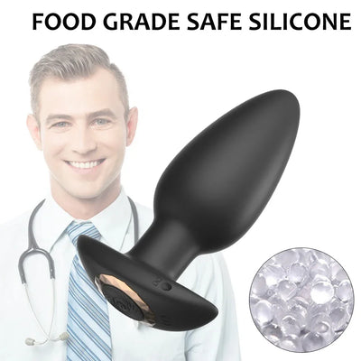 Remote Control Vibrating Anal Butt Plug - Prostate Massager & Clitoral Stimulator, Wireless Sex Toy for Women, Men, Gay Adults