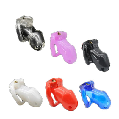 Chastity Cage BDSM Colorful Male Penis Lock Short Style Penis Lock Bandage Adult Game Erotic Urethral Lock Rings Resin Virginity