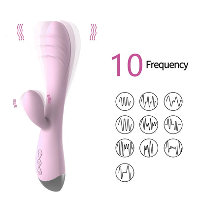 Powerful Dildo Vibrator for Female G-Spot Clitoris Stimulator Vagina Massager 10 Mode Vibrator Anal Dildo Sex Toys for Adult 18+