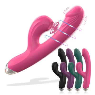 Women 18+ Adults Sex Toys G-Spot Powerful Heating Vibrator for Female C-Spot Clit Sucker Vacuum Clitoris Stimulator 10 Frequency