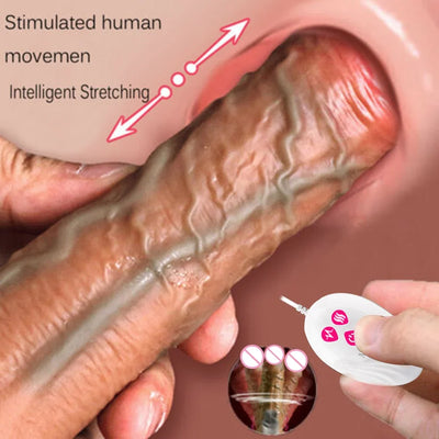 Thrusting Telescopic Remote Control Dildo Vibrator Female Realistic Penis Gay Suction Cup Masturbator Couple for Women Sex Toys