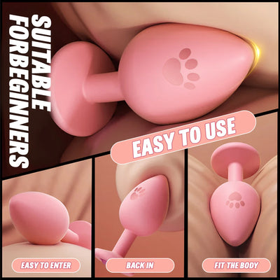 Anal Butt Plug Sex Adult Toys for Women Men Silicone Buttplug 3 Sizes for Beginner Masturbator Anal Trainer with Diamond Unisex