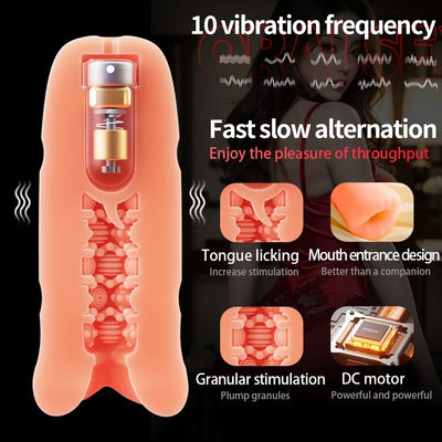 Male Masturbator Cup for Men Penis Blowjob Sucking Machine Vagina Soft Glans Pussy Manual Trainer Masturbation Men Adult Sex Toy