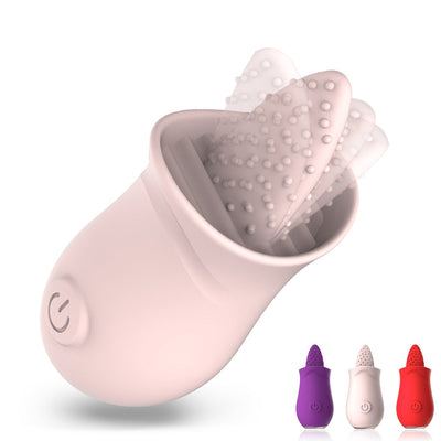 Soft Tongue Licking Vibrator G Spot Clitoral Stimulator Mini Clit Sex Toys for Women Rechargeable Nipple Female Masturbator