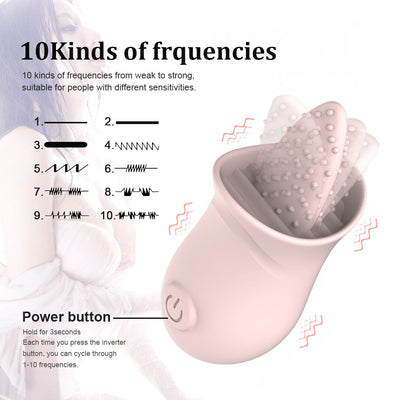Soft Tongue Licking Vibrator G Spot Clitoral Stimulator Mini Clit Sex Toys for Women Rechargeable Nipple Female Masturbator