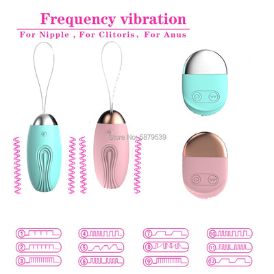 USB Clitoris Stimulator Waterproof Wireless Vibrating Jump Sex Egg Remote Control Bullet Vibrator Sex Toys for Women 10 Speed