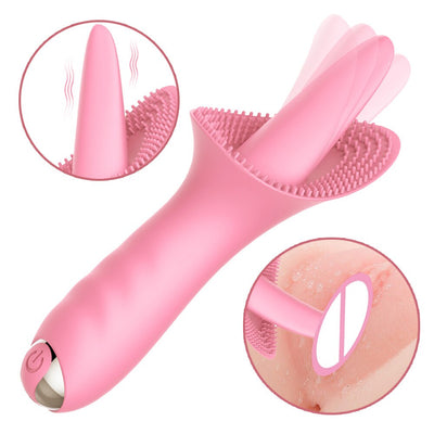 Vaginal Massage G Spot Clitoral Vibrator Tongue Licking Clit Tickler Sex Toys for Women 10 Modes Vibrating Adult Orgasm Product