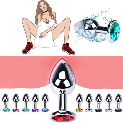 Vibrator Anal ของเล่นสำหรับผู้หญิงผู้ใหญ่อุปกรณ์เสริมเพศสัมพันธ์สำหรับชาย Butt Plug สแตนเลส Anal Plug เซ็กซ์ทอย Anal DildoToys