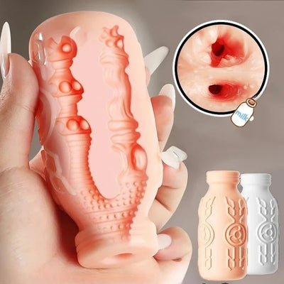 Male Portable Masturbator Cup Sex Toy for Men Penis Trainer Pocket Pussy Real Vagina Anal Airflow Suction Control Adult Products